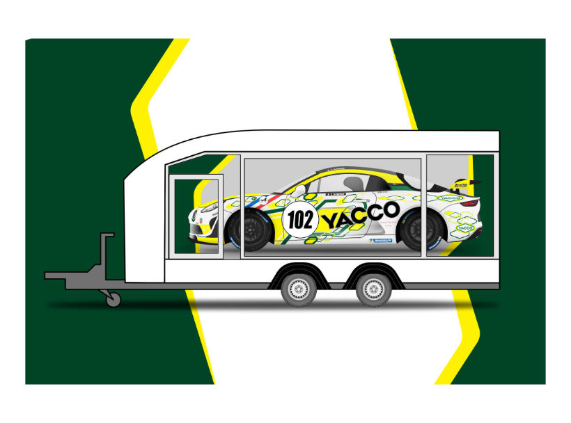 création covering véhicule alpine gt4 remorque décoration remorque bourgogne franche comté dole agence de communication digitale spark's 