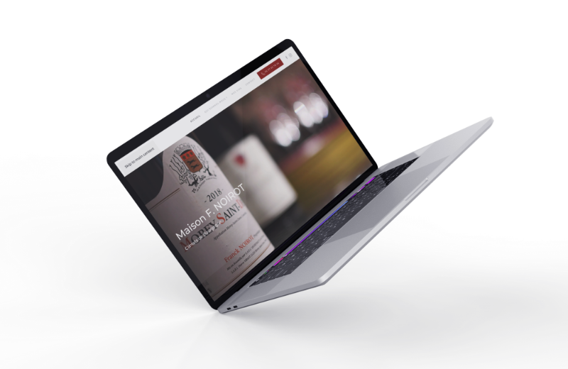 site internet maison f noirot spark studio domaine vin bourgogne