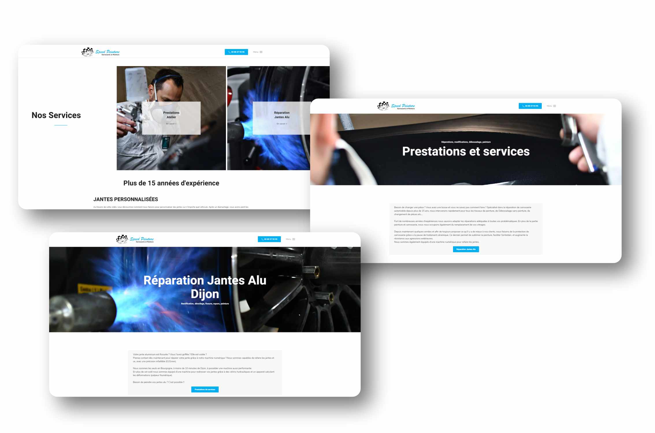 page web speed peinture