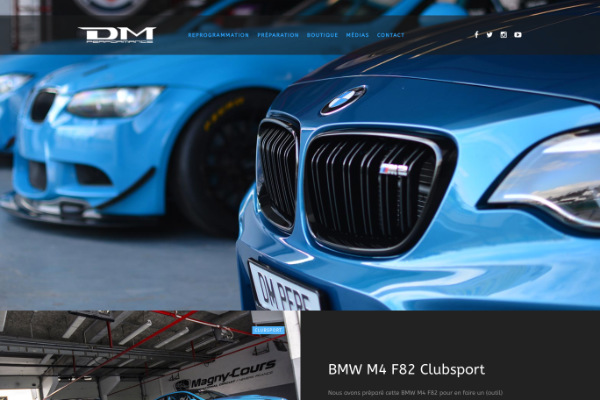 Site web, DM PERFORMANCE