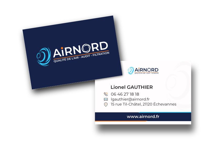 création carte de visite airnord qualité de l'air audit filtration dijon bourgogne franche comté