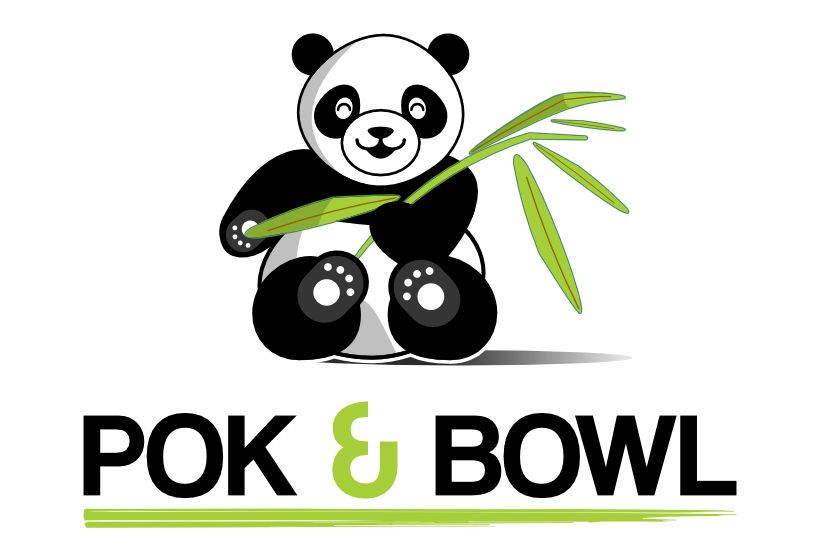 création logo pok & bowl panda restauration restaurant dijon bourgogne franche comté